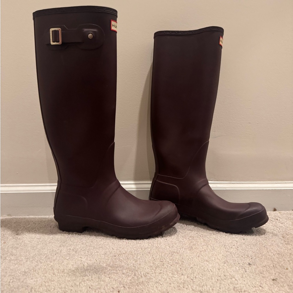 Hunter purple boots 8 - Picture 2 of 5
